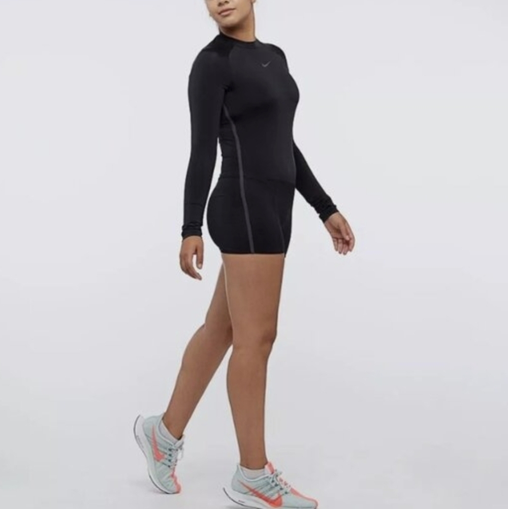 Nike Women’s Power Running Bodysuit Run Division In: Black Size :Medium - Picture 1 of 16
